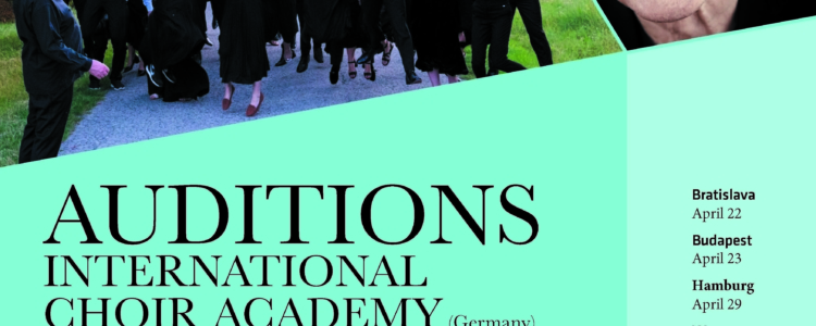 Das Vorsingen für die Sommerakademie 2024 der Internationalen Chorakademie beginnt. Bewirb dich jetzt!